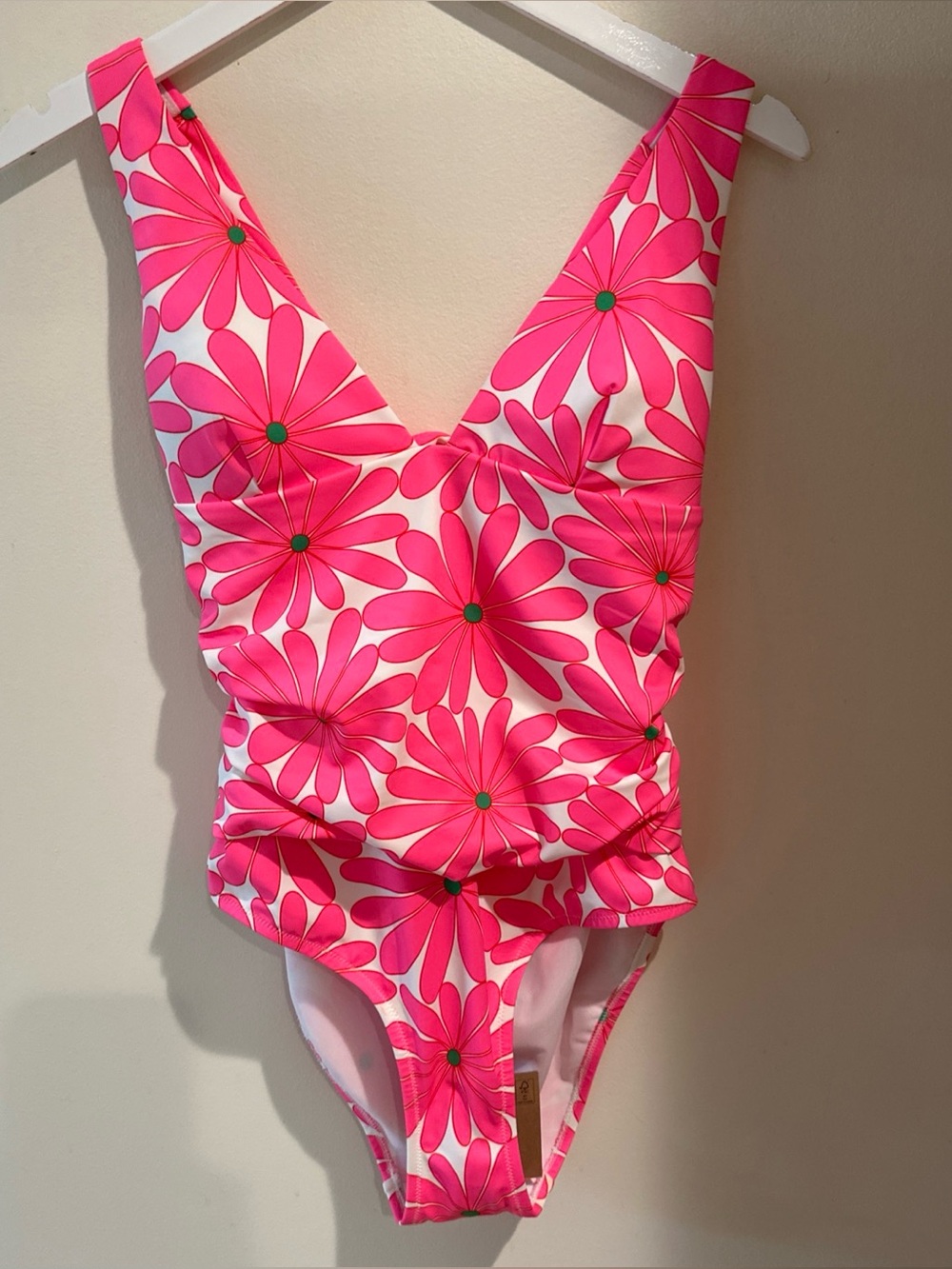 Boden Pink Floral Daisy One-Piece Swimsuit